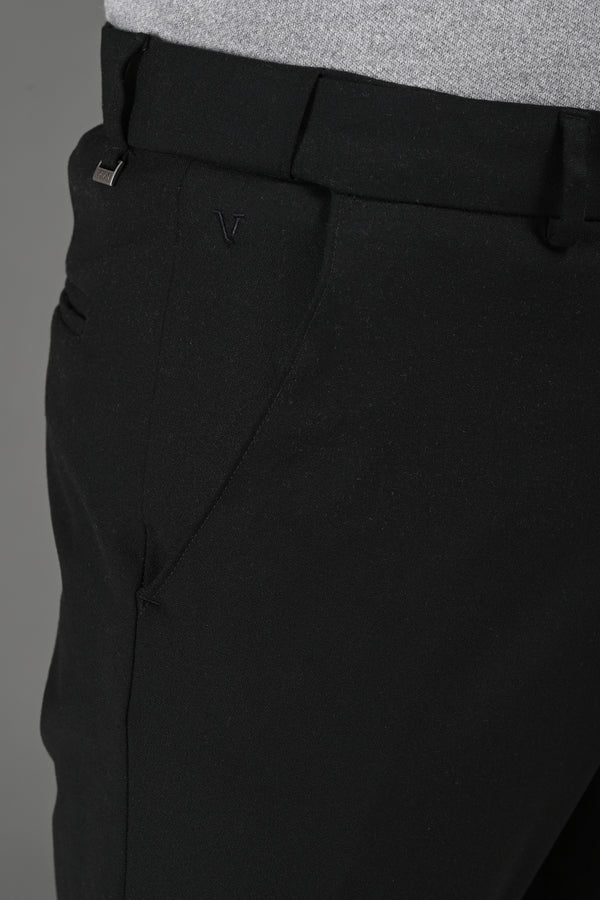 Omniwear Automatic Series – Ankle Fit 4-Way Stretch Trousers - Jet Black (image 2)