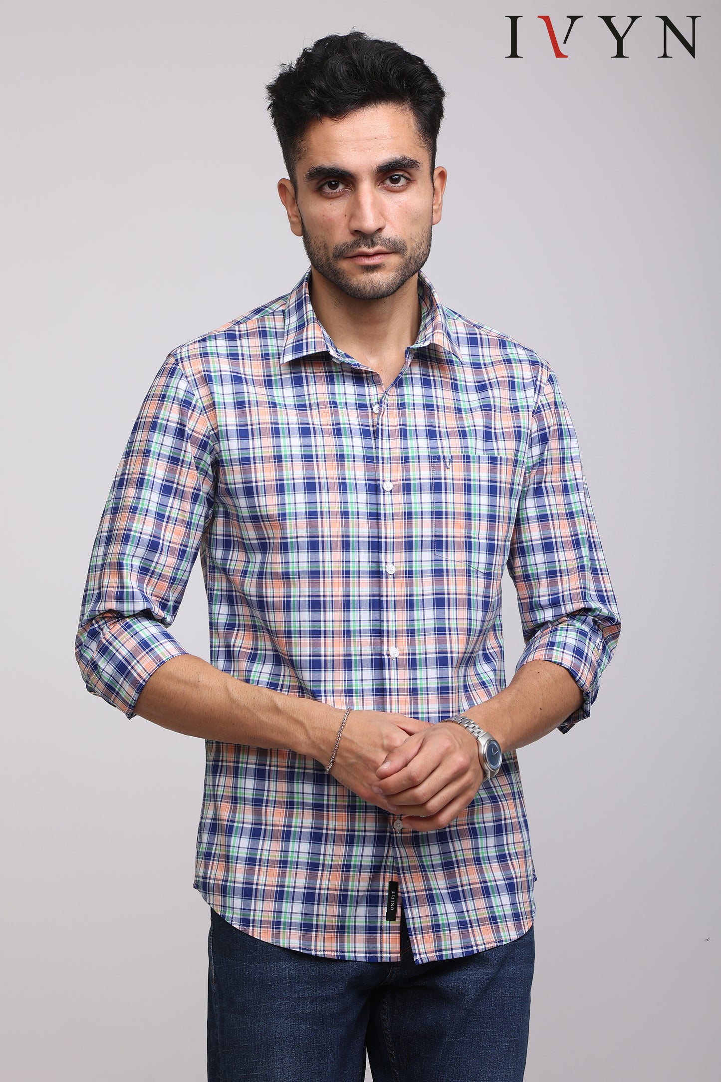 Ivyn Classic Plaid Casual Check Shirt for Men's - IVYN