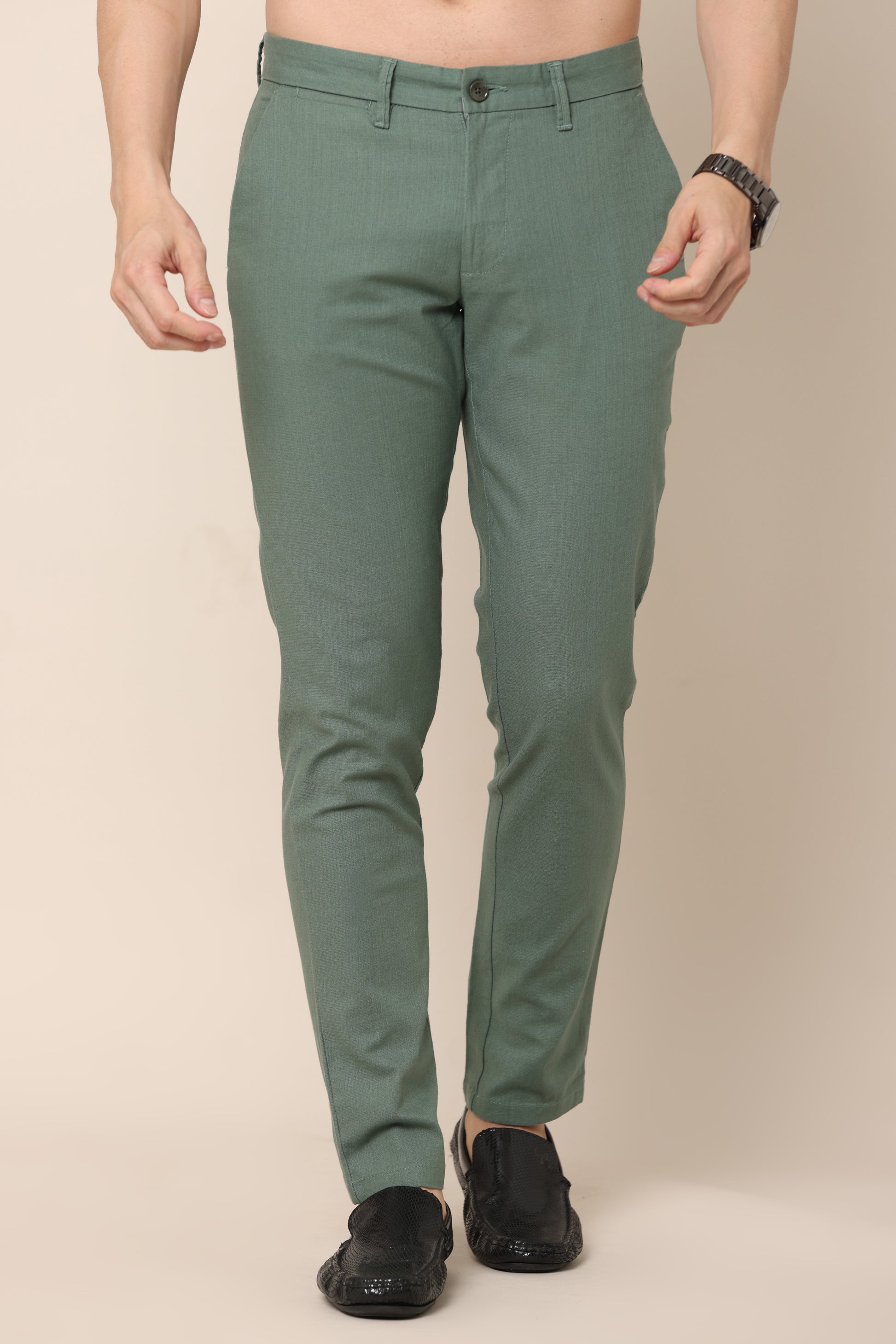 AirFlex Green Cotton Pants - IVYN