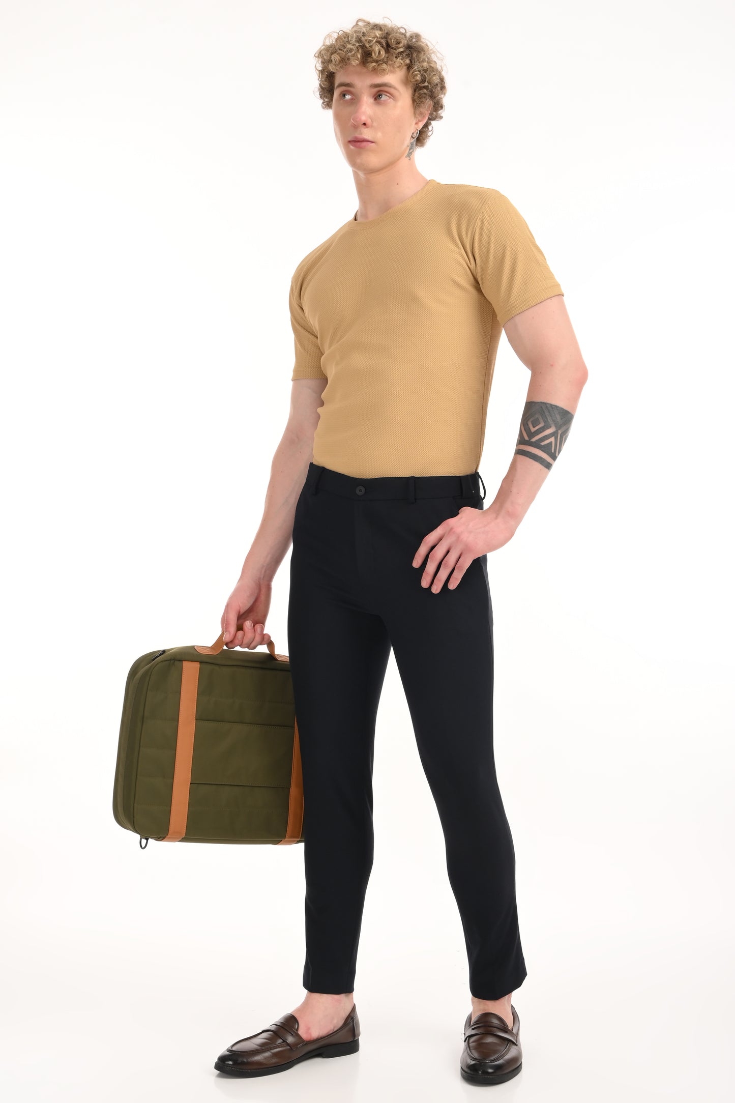 Omniwear Automatic Series – Navy Blue Ankle Fit 4-Way Stretch Trousers - IVYN