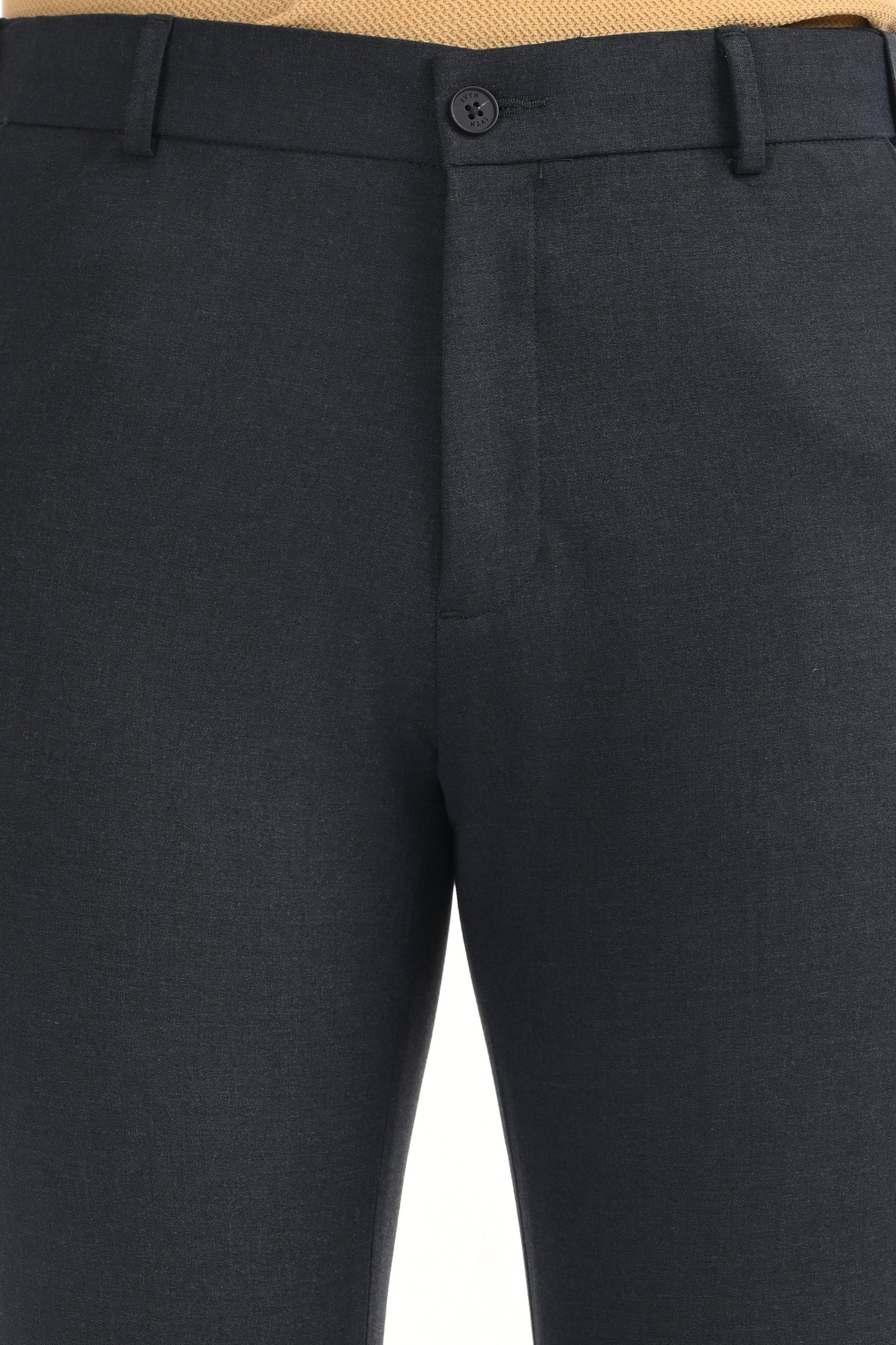 Omniwear Automatic Series – Steel Blue Mélange Ankle Fit 4-Way Stretch Trousers - IVYN