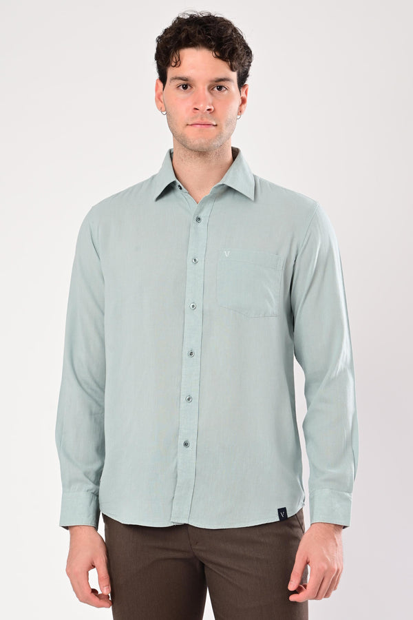 Premium Cotton Linen Shirts - Sage Mist (image 2)