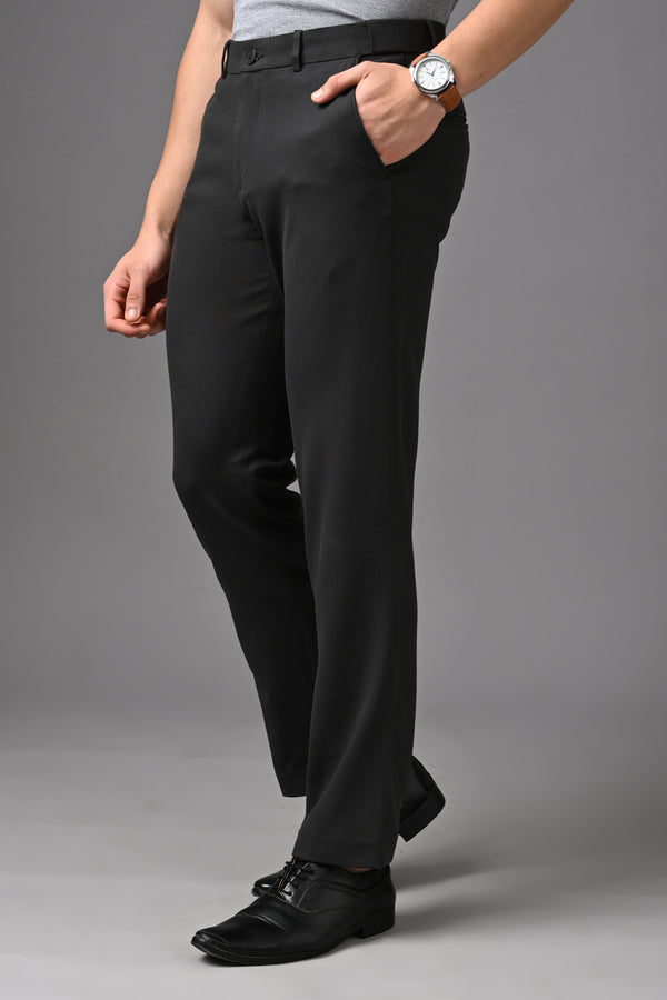 Straight Fit 4-Way Stretch - Charcoal Black (image 1)