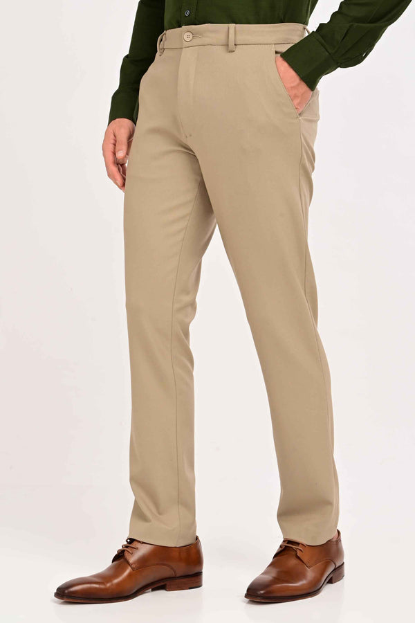 Regent Tailored Trousers — Mushroom Taupe (image 1)