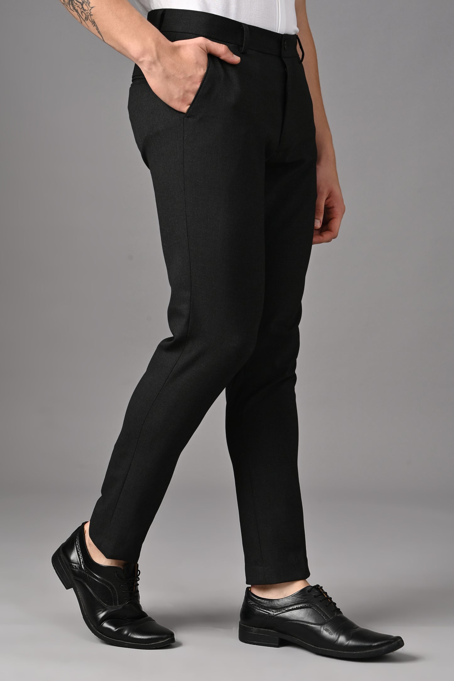 Melange Charcoal Black