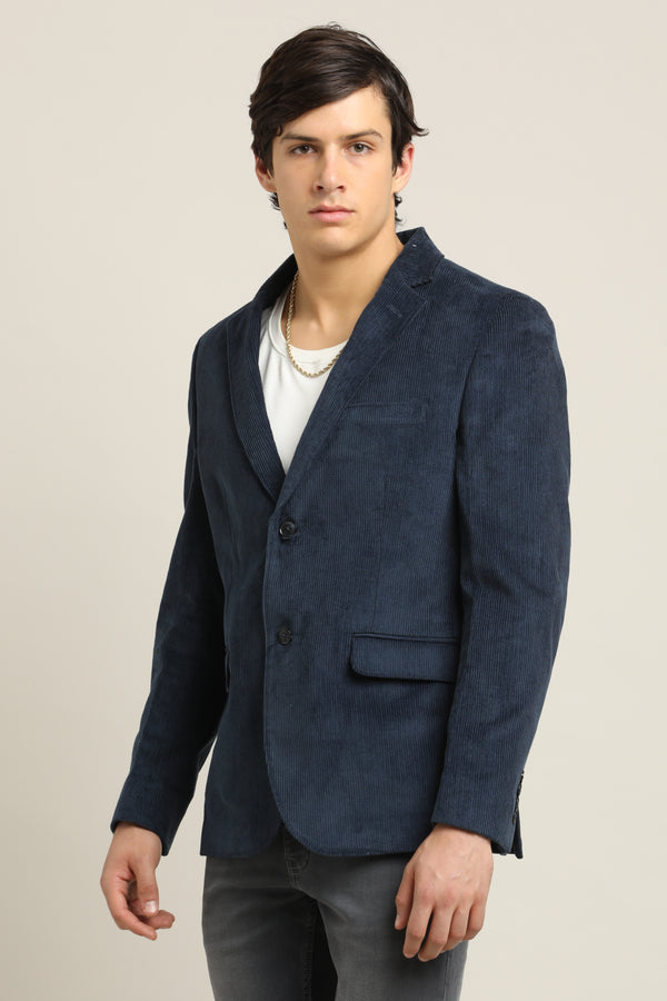Men's Corduroy Blazer - Blue