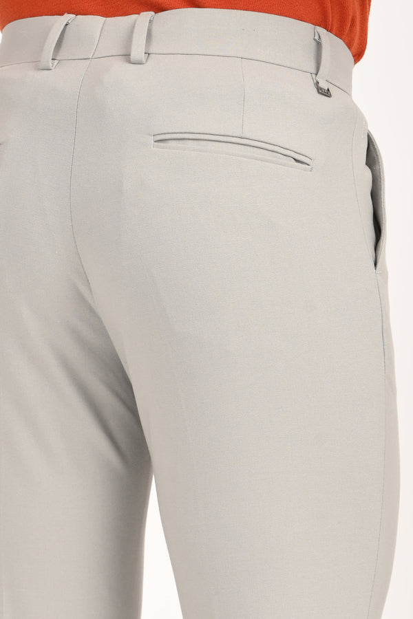 Ankle-Fit Stretch Trouser - Light Grey (image 5)