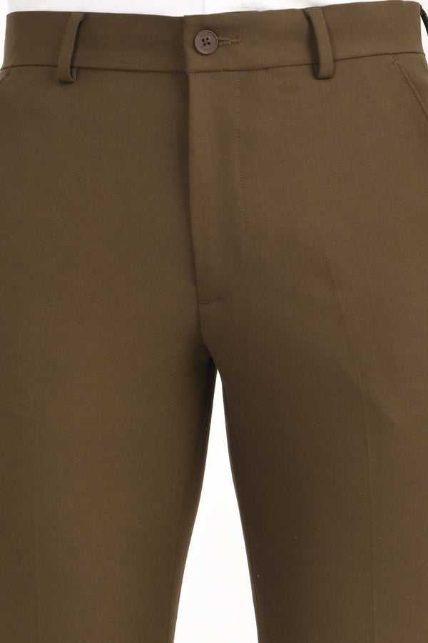 Ankle-Fit Stretch Trouser - Olive Green (image 6)