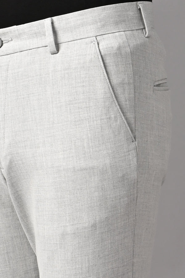 Ankle-Fit Stretch Trouser - Melange Lighter Grey (image 6)