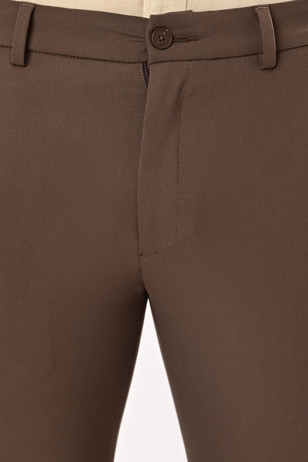 Ankle-Fit Stretch Trouser - Eco Brown (image 5)