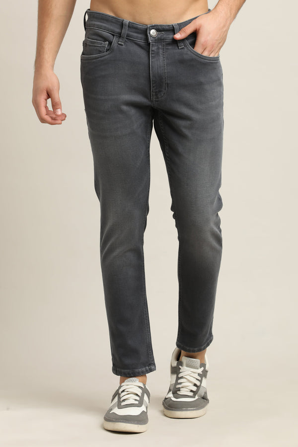 Ankle Fit Jeans - Charcoal Grey (image 3)