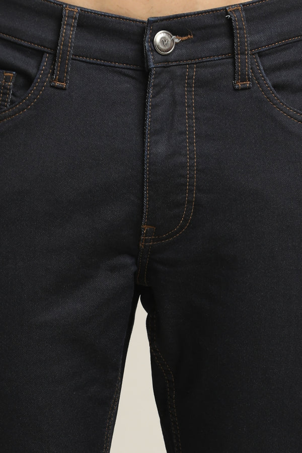 Ankle Fit Jeans - Dark Navy Blue (image 3)