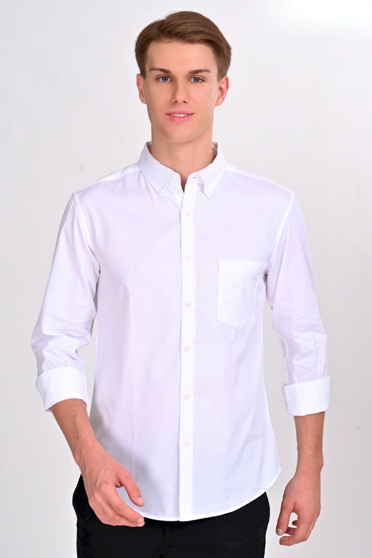 Foster White Solid Martin Shirt