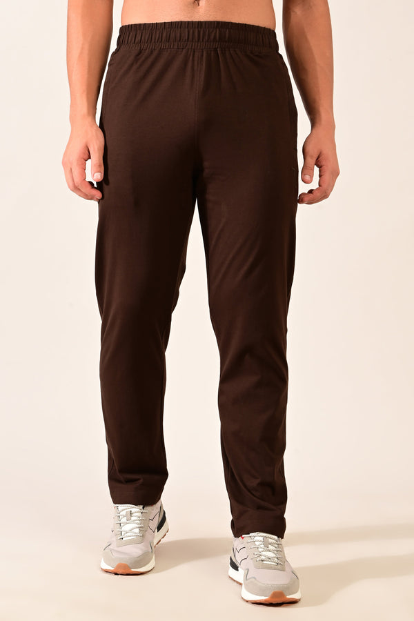 IVYN 4-Way Stretch Cotton Track Pants - Espresso Brown (image 3)