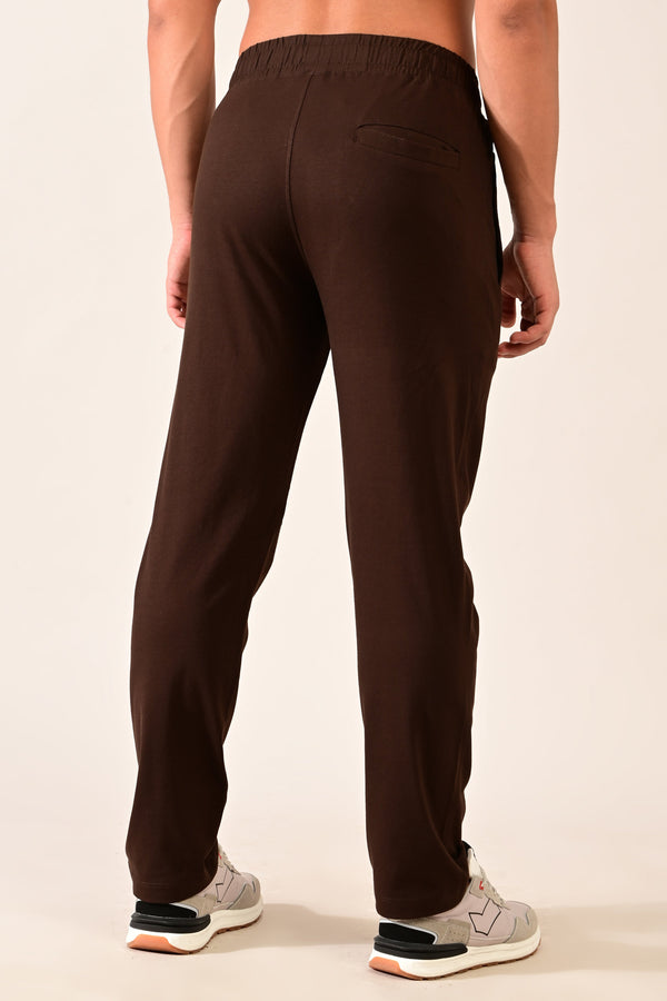 IVYN 4-Way Stretch Cotton Track Pants - Espresso Brown (image 2)