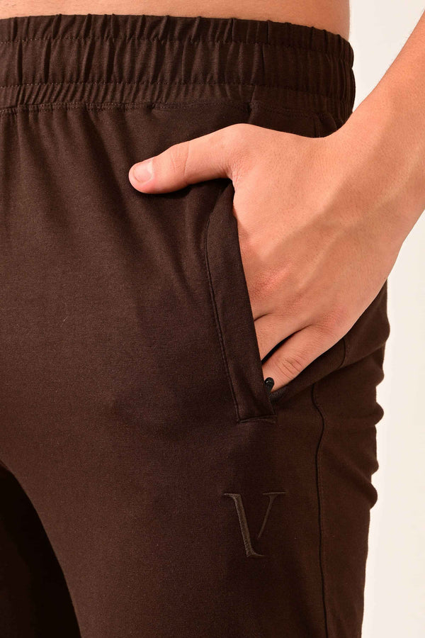 IVYN 4-Way Stretch Cotton Track Pants - Espresso Brown alternate view