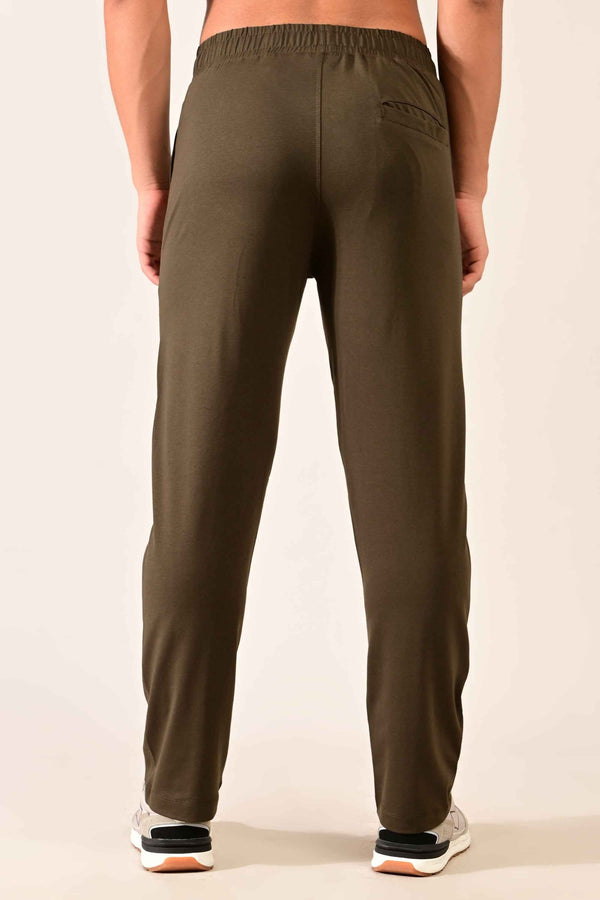 IVYN 4-Way Stretch Cotton Track Pants - Olive Green (image 1)