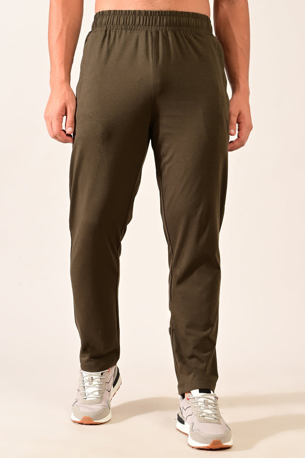 IVYN 4-Way Stretch Cotton Track Pants - Olive Green (image 4)