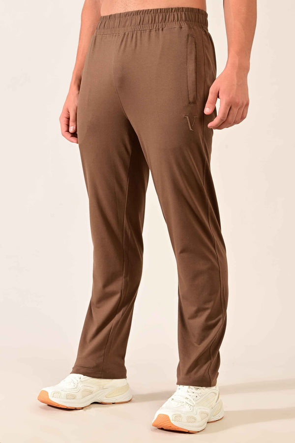 IVYN 4-Way Stretch Cotton Track Pants - Mocha Brown