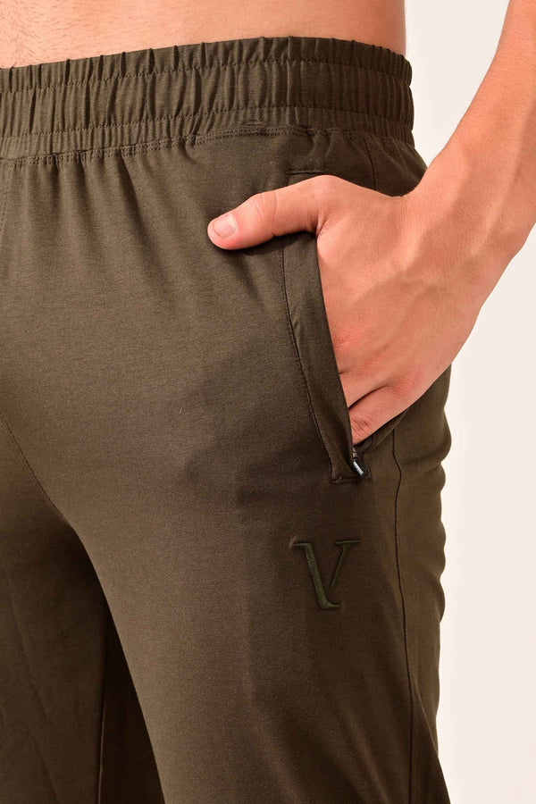 IVYN 4-Way Stretch Cotton Track Pants - Olive Green alternate view