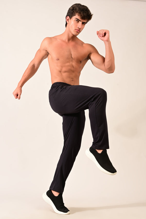 IVYN 4-Way Stretch Cotton Track Pants - Navy Blue (image 6)