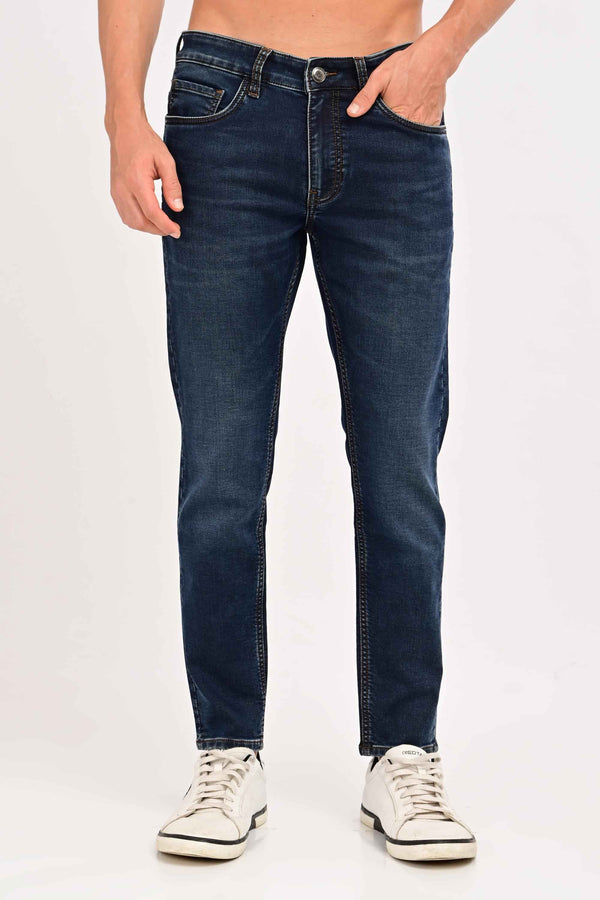 Arden Ankle-Fit Jeans — Deep Indigo Wash — alternate view