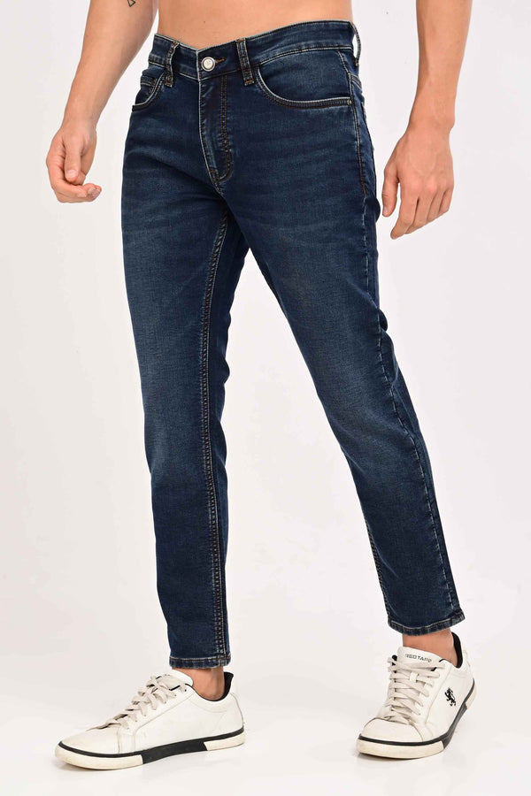 Arden Ankle-Fit Jeans — Deep Indigo Wash (image 1)