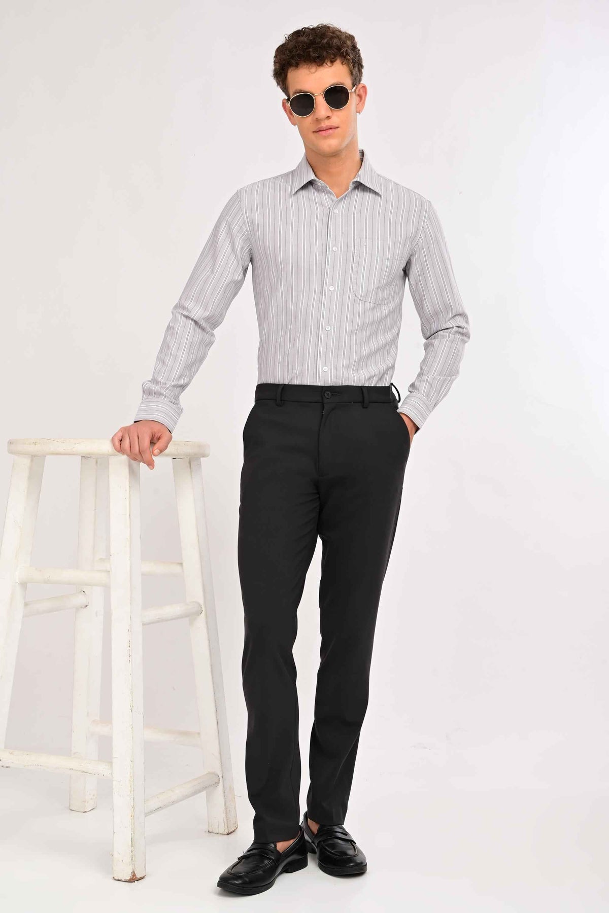 Regent Tailored Trousers — Charcoal