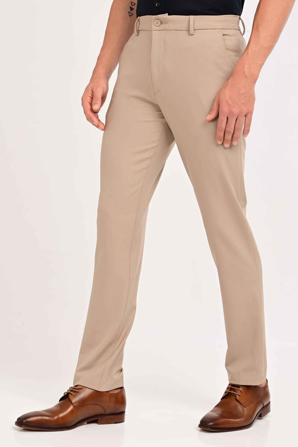 Regent Tailored Trousers — Mink Beige (image 3)