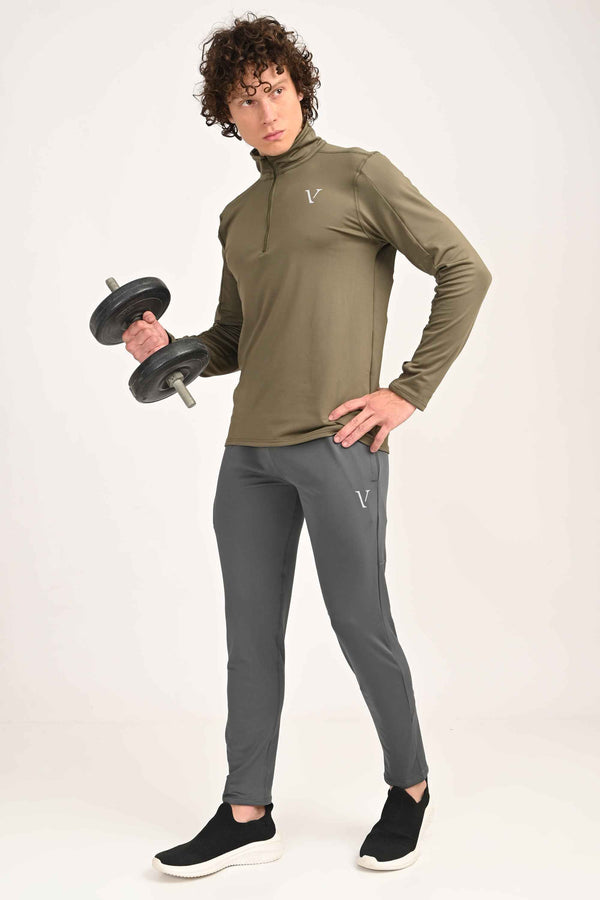 Active Stretch Track Pants - Grey alternate view