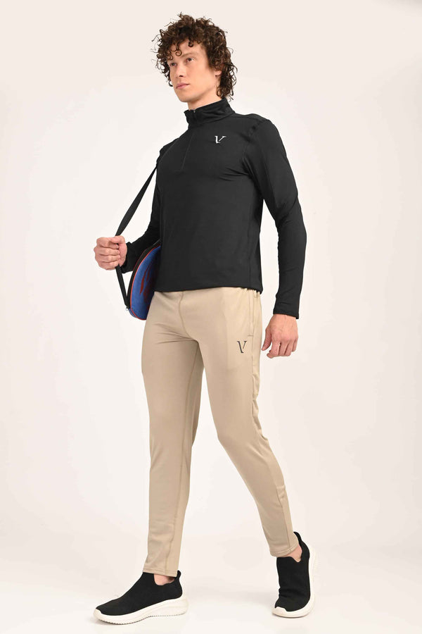 Active Stretch Track Pants - Beige alternate view