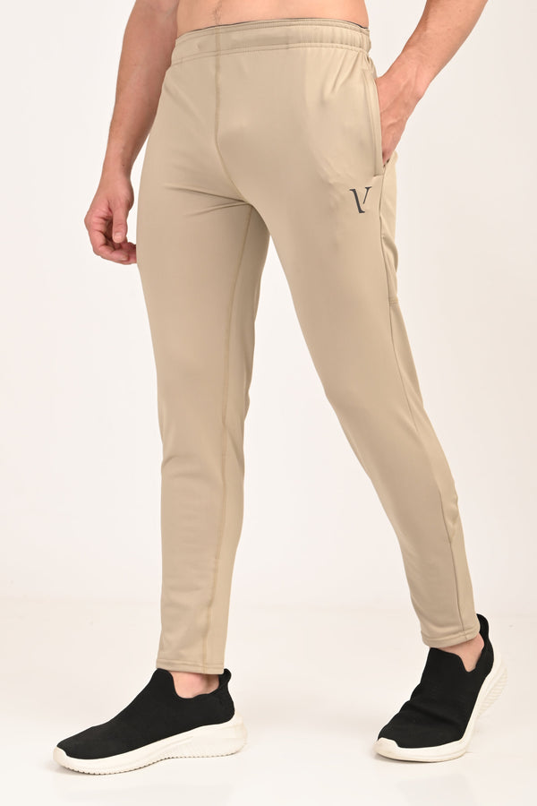Active Stretch Track Pants - Beige (image 1)