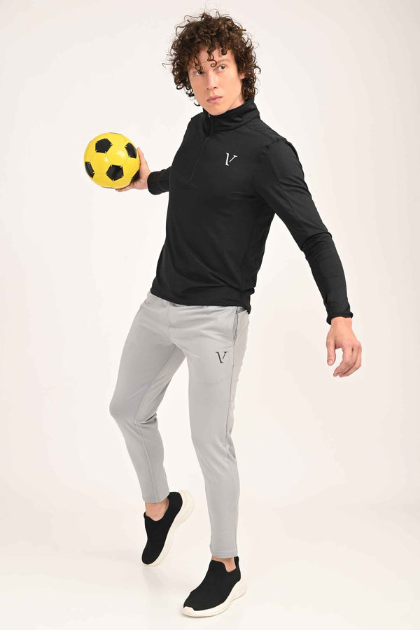 Active Stretch Track Pants - Light Grey (image 1)