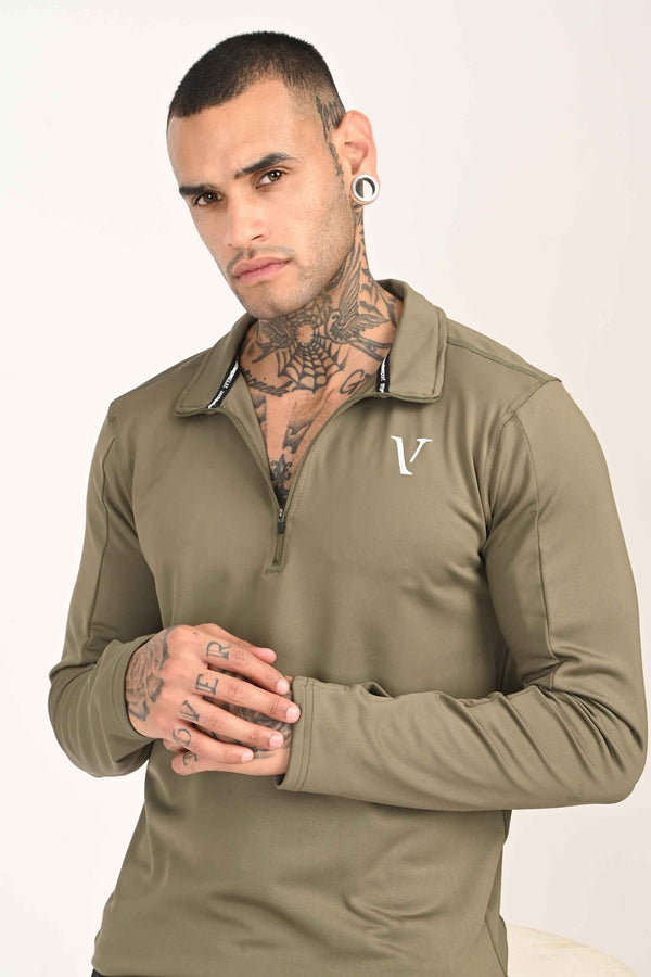 Performance Training T-Shirt - Olive Green (image 1)