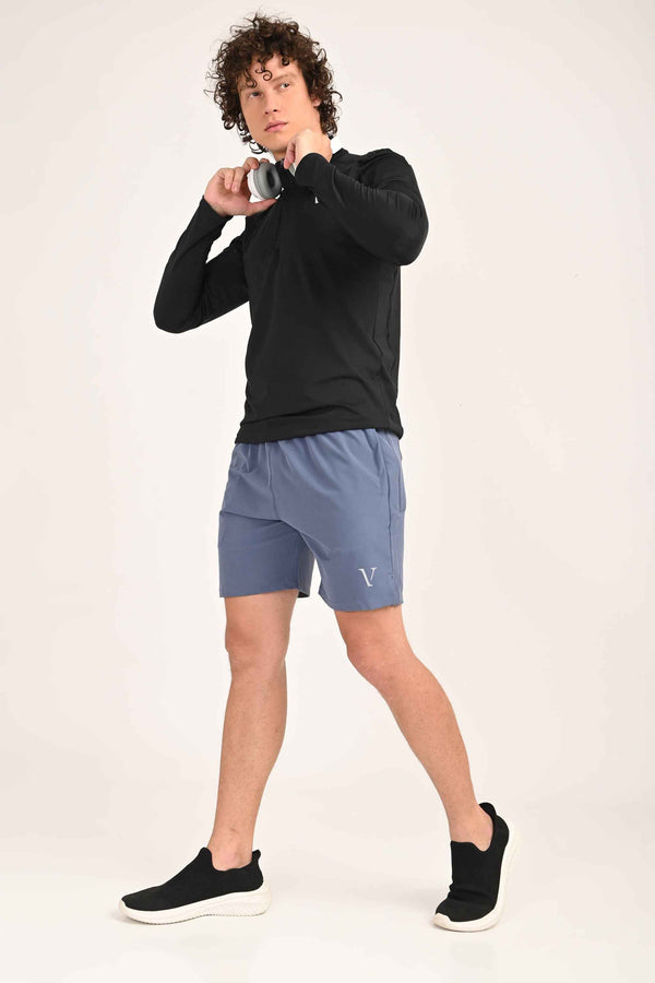 IVYN Performance Training Shorts – Activewear - Steel Blue alternate view