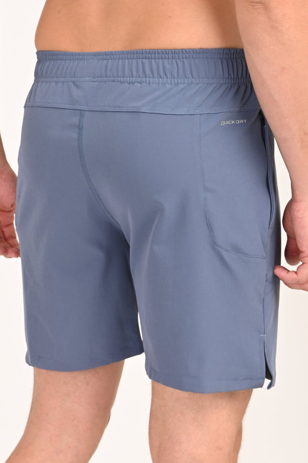 IVYN Performance Training Shorts – Activewear - Steel Blue (image 1)