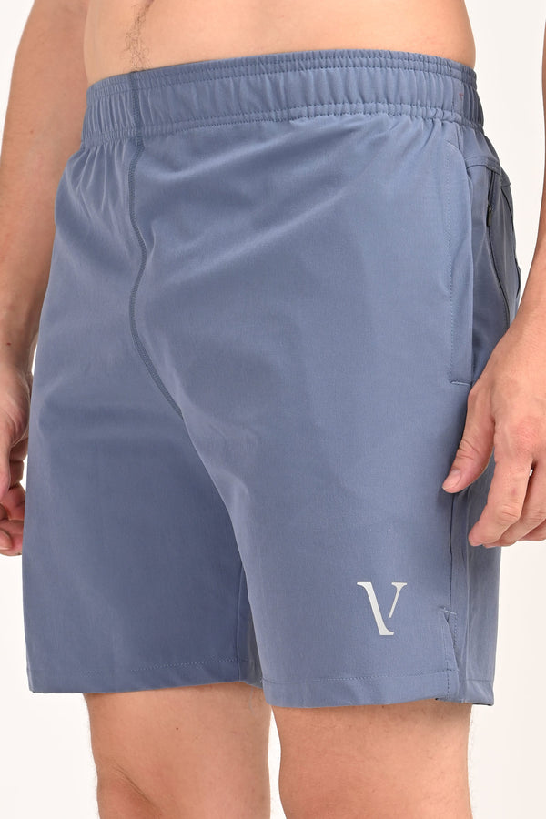 IVYN Performance Training Shorts – Activewear - Steel Blue (image 3)
