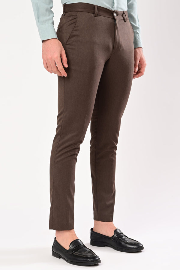 Upgraded Dobby Trouser - Espresso Brown (image 4)