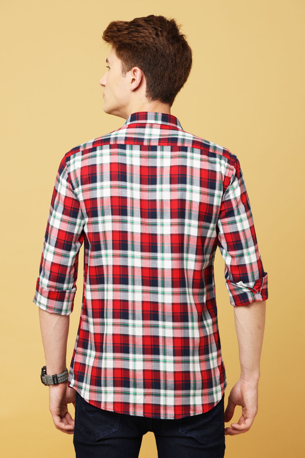 Red White Check Shirt - IVYN - My Store