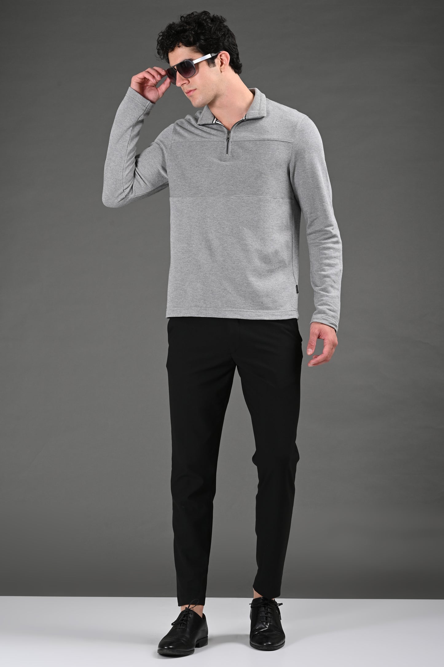 Omniwear Automatic Series – Jet Black Ankle Fit 4-Way Stretch Trousers