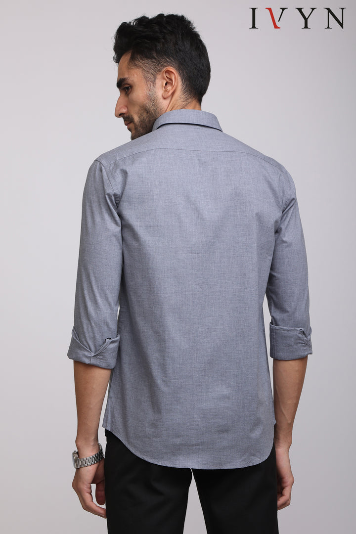 Ivyn Classic Charcole Grey Business Casual shirt - IVYN