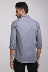 Classic Charcole Mélange Grey Casual shirt - IVYN