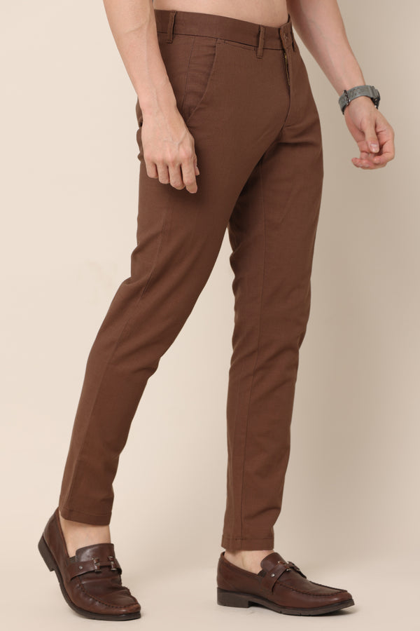 AirFlex Brown Cotton Pants - IVYN