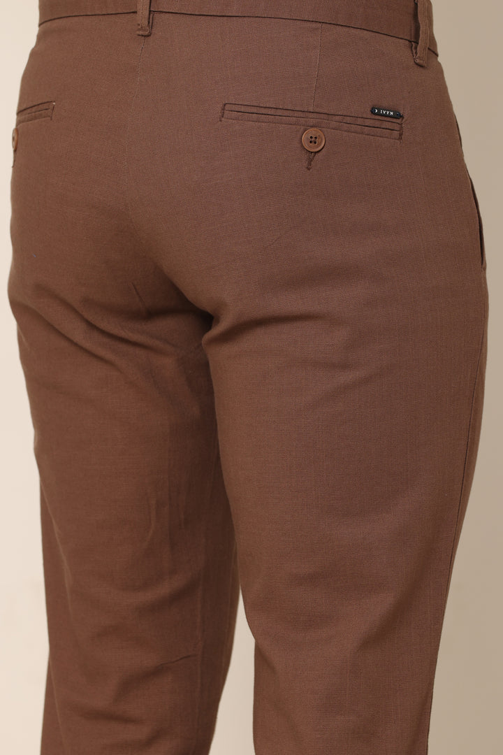 AirFlex Brown Cotton Pants - IVYN