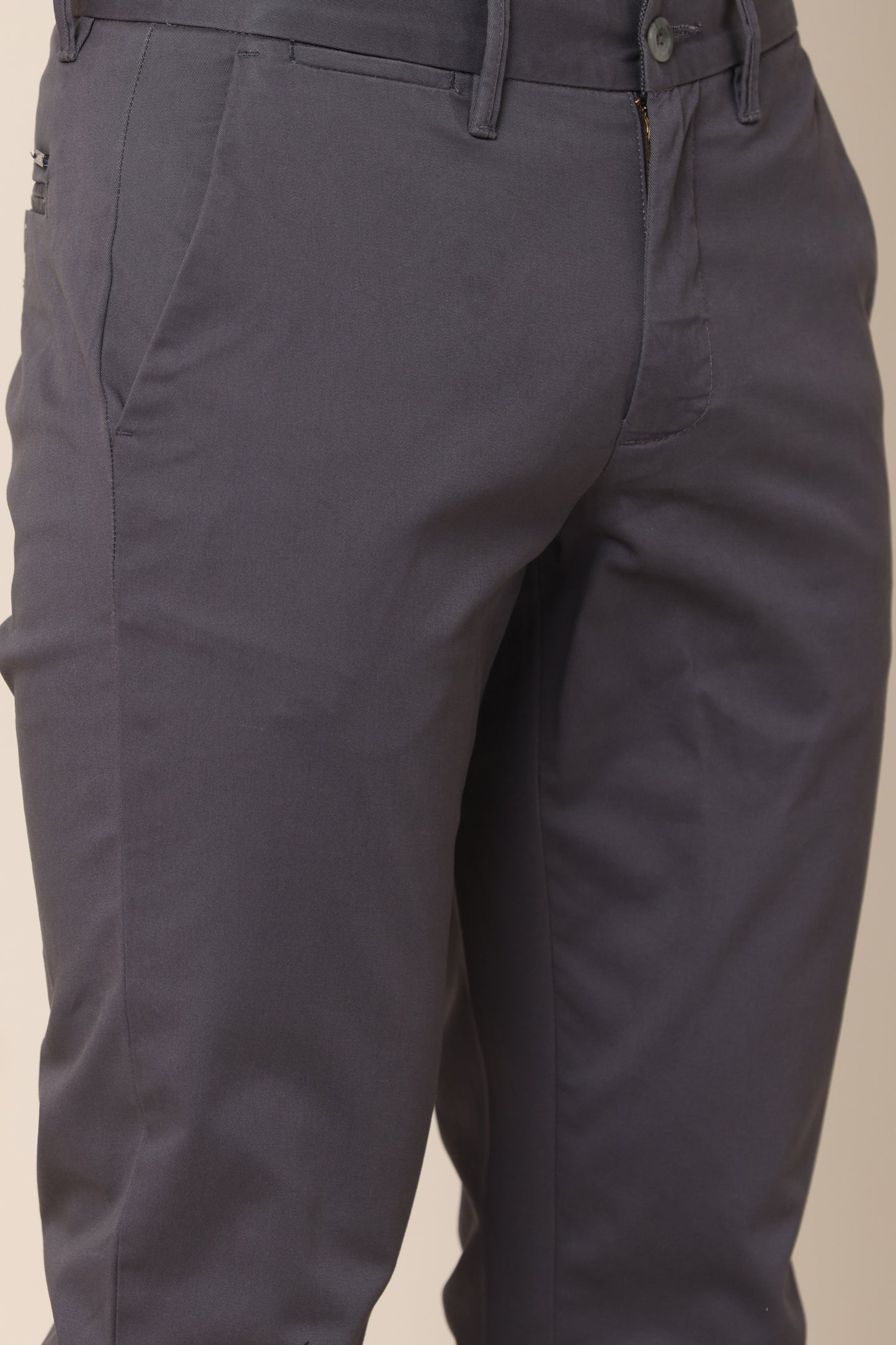 ShadowBlend Dark Grey Cotton Pants - IVYN