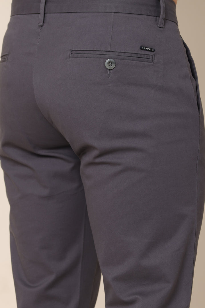 ShadowBlend Dark Grey Cotton Pants - IVYN