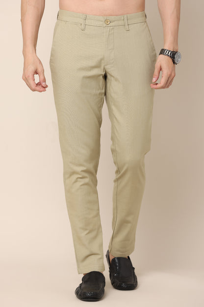 AirFlex Beige Cotton Pants - IVYN