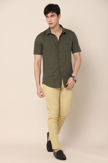 Dark Creme Cotton Pant - IVYN