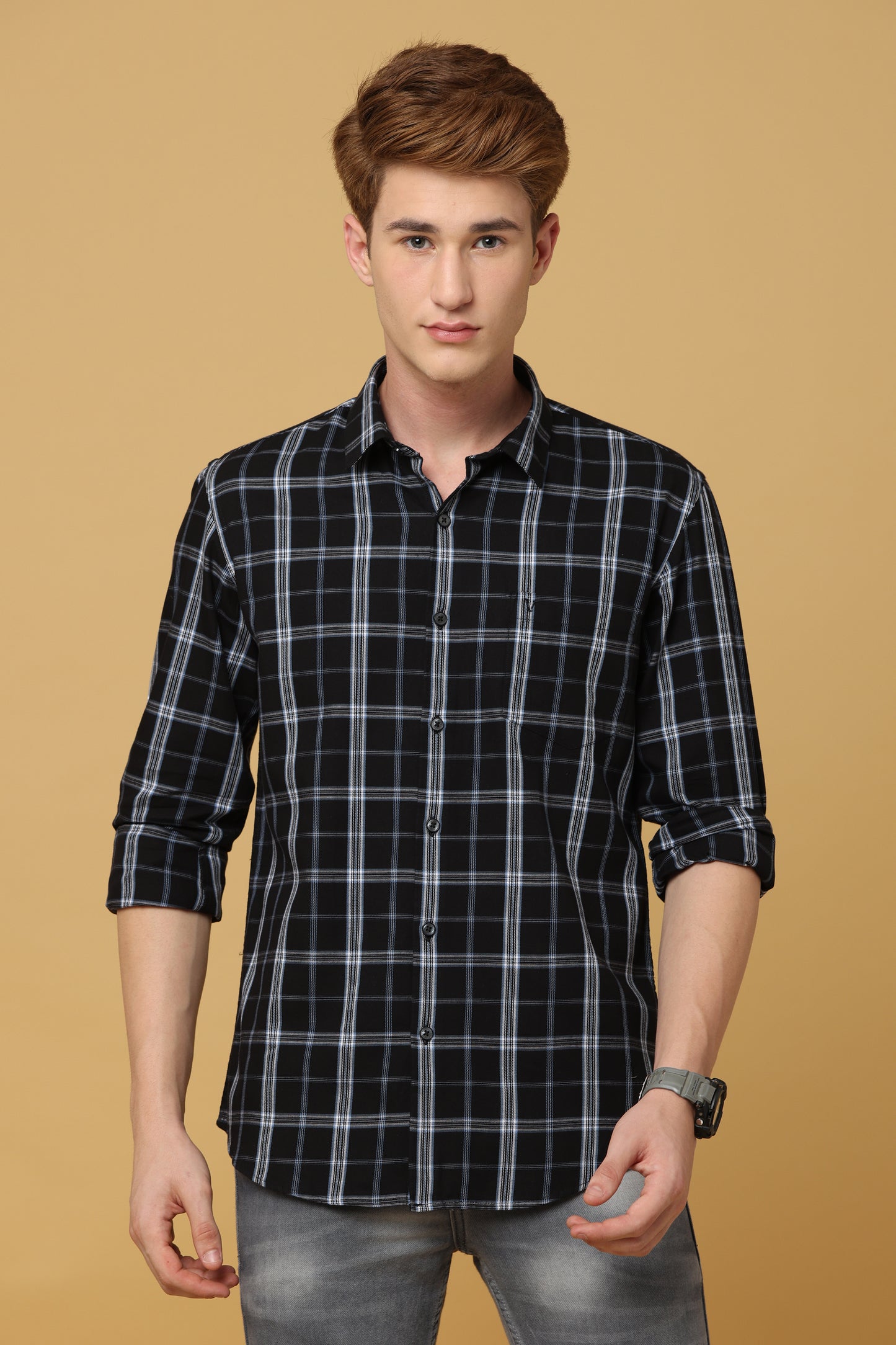 Black Check Shirt - IVYN