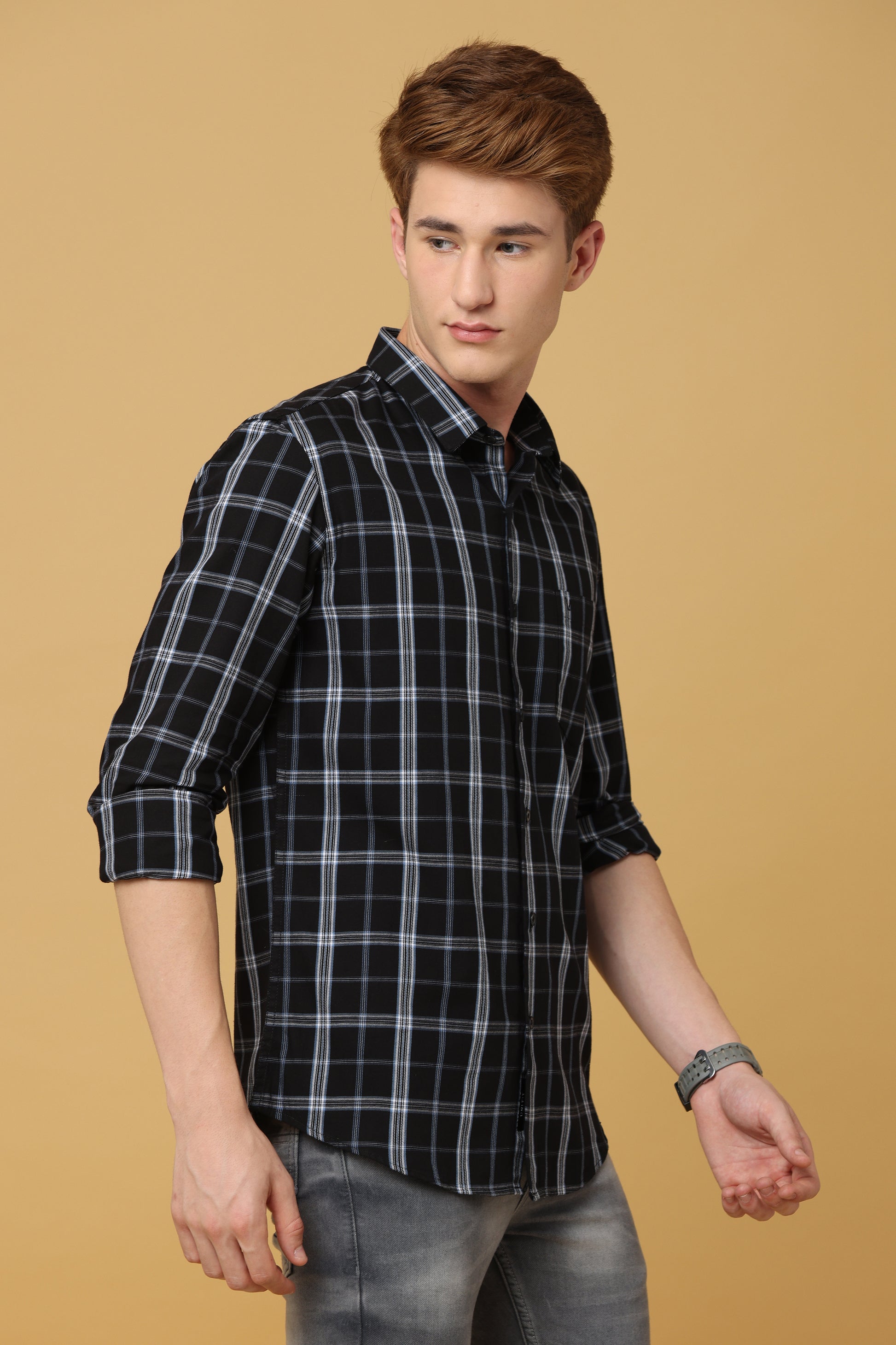 Black Check Shirt - IVYN